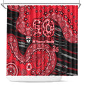 St Kilda Saints NAIDOC Week 2026 Shower Curtain Australian Aboriginal Dot Art Dreamtime Pattern Style