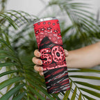 St Kilda Saints NAIDOC Week 2026 Skinny Tumbler Australian Aboriginal Dot Art Dreamtime Pattern Style