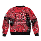 St Kilda Saints NAIDOC Week 2026 Sleeve Zip Bomber Jacket Australian Aboriginal Dot Art Dreamtime Pattern Style