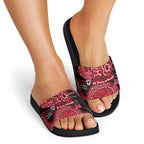 St Kilda Saints NAIDOC Week 2026 Slide Sandals Australian Aboriginal Dot Art Dreamtime Pattern Style
