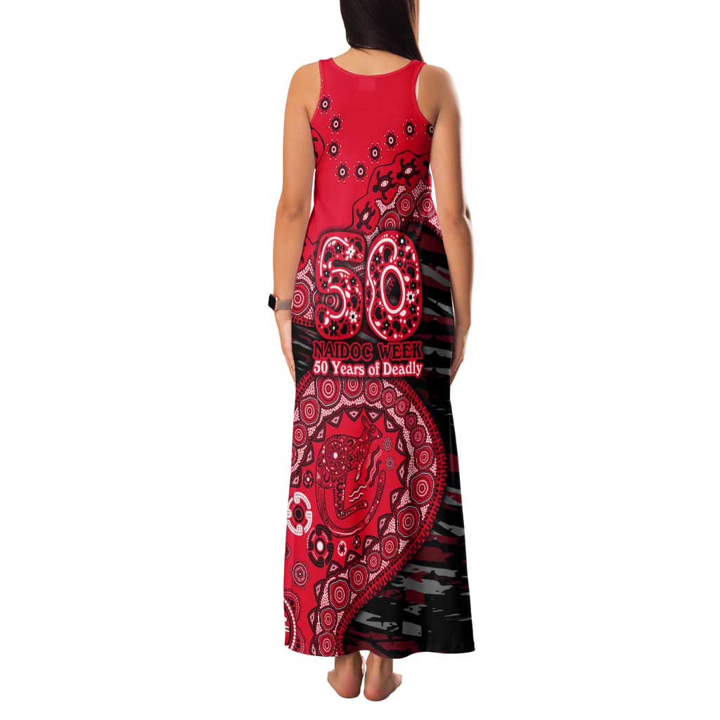 St Kilda Saints NAIDOC Week 2026 Tank Maxi Dress Australian Aboriginal Dot Art Dreamtime Pattern Style