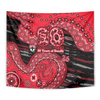 St Kilda Saints NAIDOC Week 2026 Tapestry Australian Aboriginal Dot Art Dreamtime Pattern Style