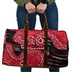 St Kilda Saints NAIDOC Week 2026 Travel Bag Australian Aboriginal Dot Art Dreamtime Pattern Style