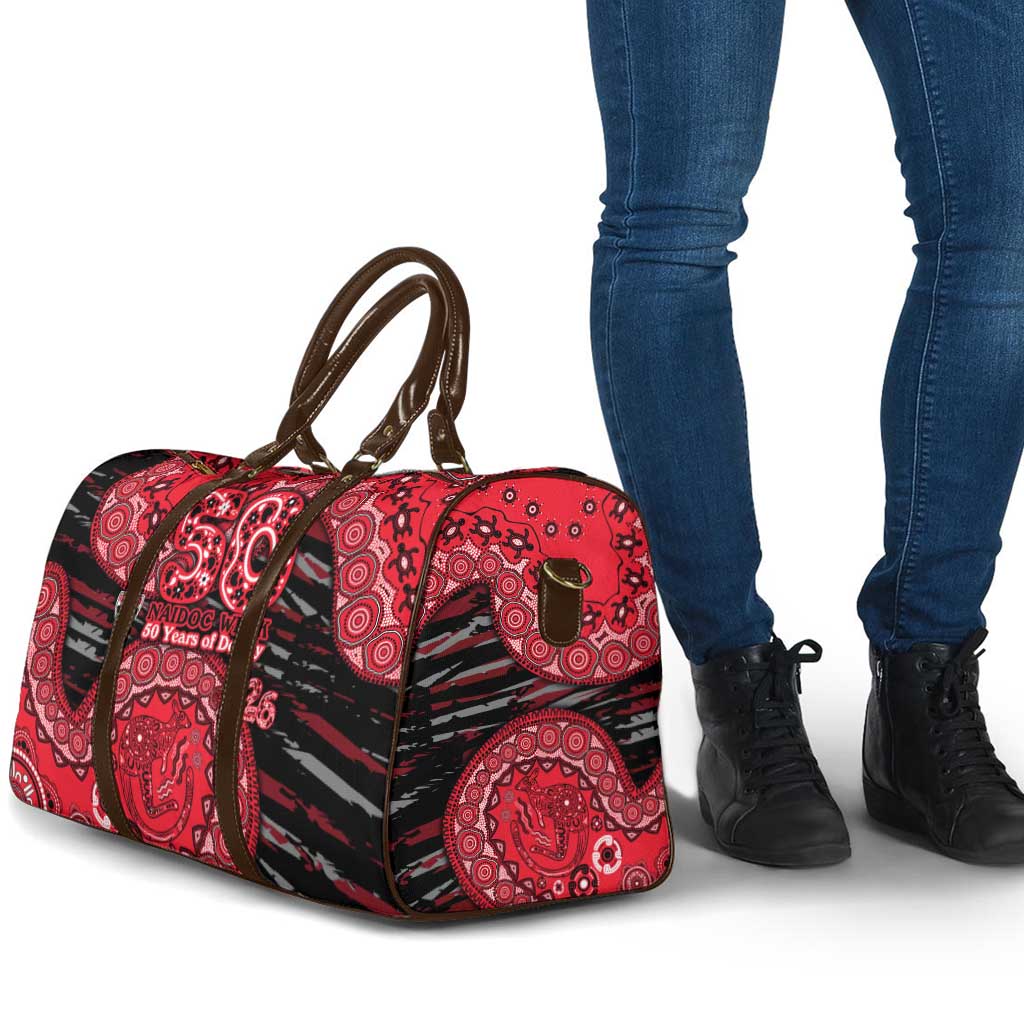 St Kilda Saints NAIDOC Week 2026 Travel Bag Australian Aboriginal Dot Art Dreamtime Pattern Style