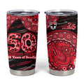 St Kilda Saints NAIDOC Week 2026 Tumbler Cup Australian Aboriginal Dot Art Dreamtime Pattern Style