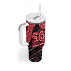 St Kilda Saints NAIDOC Week 2026 Tumbler With Handle Australian Aboriginal Dot Art Dreamtime Pattern Style