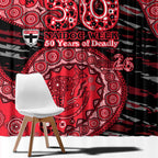 St Kilda Saints NAIDOC Week 2026 Window Curtain Australian Aboriginal Dot Art Dreamtime Pattern Style