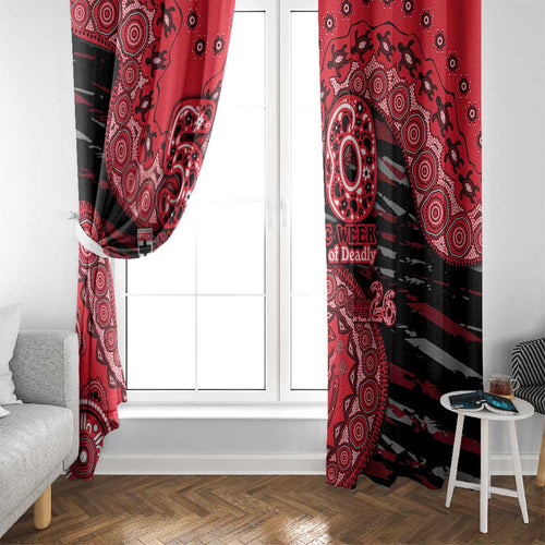 St Kilda Saints NAIDOC Week 2026 Window Curtain Australian Aboriginal Dot Art Dreamtime Pattern Style