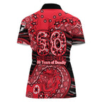 St Kilda Saints NAIDOC Week 2026 Women Polo Shirt Australian Aboriginal Dot Art Dreamtime Pattern Style