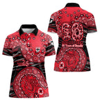 St Kilda Saints NAIDOC Week 2026 Women Polo Shirt Australian Aboriginal Dot Art Dreamtime Pattern Style