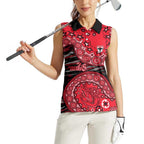 St Kilda Saints NAIDOC Week 2026 Women Sleeveless Polo Shirt Australian Aboriginal Dot Art Dreamtime Pattern Style