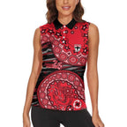 St Kilda Saints NAIDOC Week 2026 Women Sleeveless Polo Shirt Australian Aboriginal Dot Art Dreamtime Pattern Style
