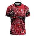 St Kilda Saints NAIDOC Week 2026 Zipper Polo Shirt Australian Aboriginal Dot Art Dreamtime Pattern Style