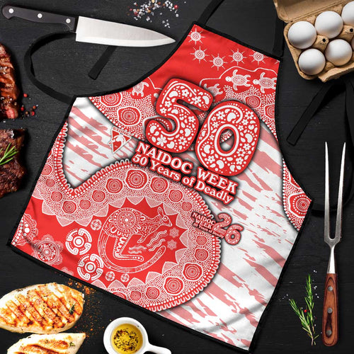 Sydney Swans NAIDOC Week 2026 Apron Australian Aboriginal Dot Art Dreamtime Pattern Style