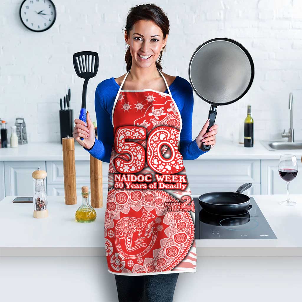 Sydney Swans NAIDOC Week 2026 Apron Australian Aboriginal Dot Art Dreamtime Pattern Style
