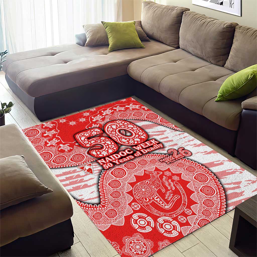 Sydney Swans NAIDOC Week 2026 Area Rug Australian Aboriginal Dot Art Dreamtime Pattern Style