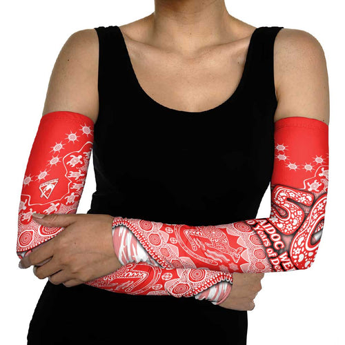 Sydney Swans NAIDOC Week 2026 Arm Sleeves Australian Aboriginal Dot Art Dreamtime Pattern Style