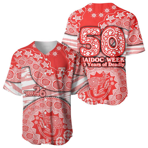 Sydney Swans NAIDOC Week 2026 Baseball Jersey Australian Aboriginal Dot Art Dreamtime Pattern Style