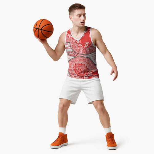 Sydney Swans NAIDOC Week 2026 Basketball Jersey Australian Aboriginal Dot Art Dreamtime Pattern Style
