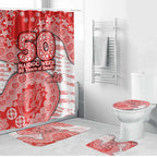 Sydney Swans NAIDOC Week 2026 Bathroom Set Australian Aboriginal Dot Art Dreamtime Pattern Style