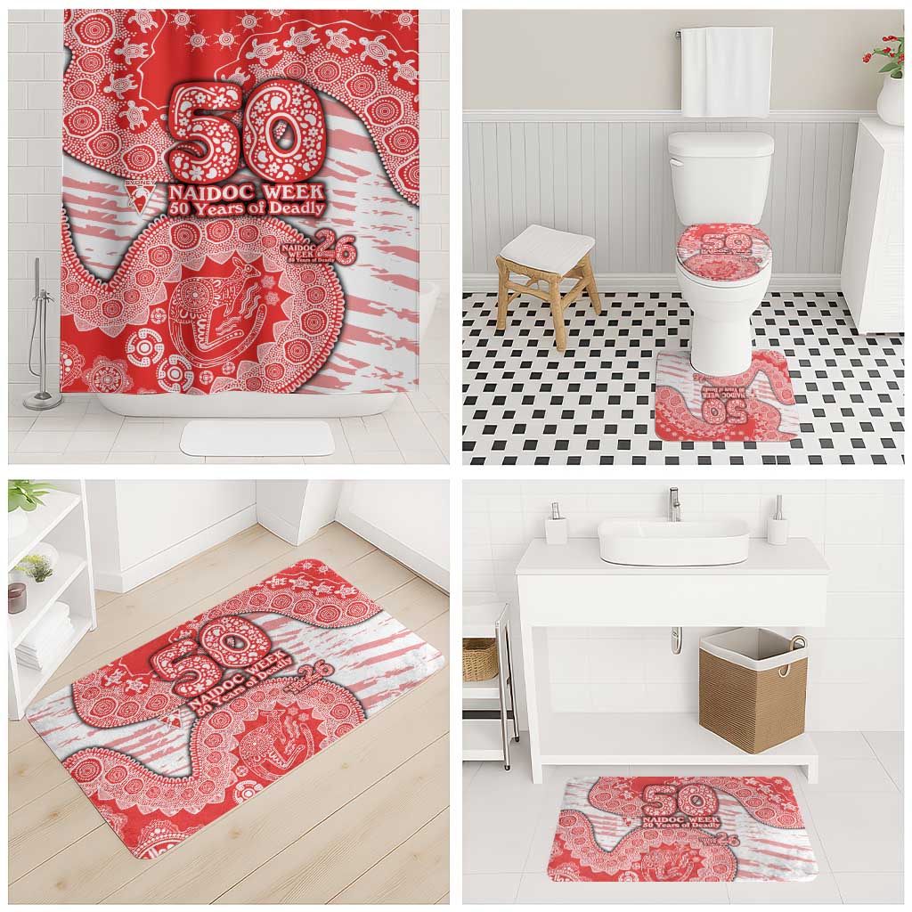 Sydney Swans NAIDOC Week 2026 Bathroom Set Australian Aboriginal Dot Art Dreamtime Pattern Style
