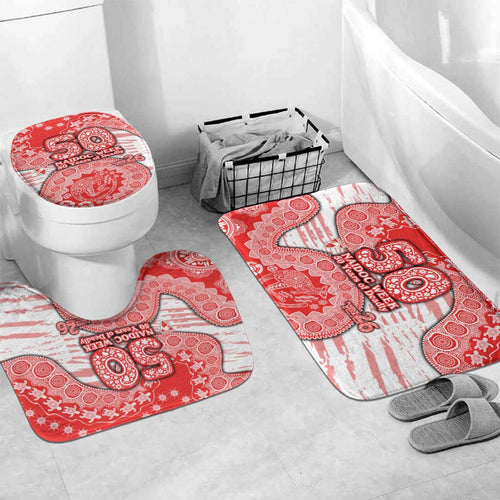 Sydney Swans NAIDOC Week 2026 Bathroom Set Australian Aboriginal Dot Art Dreamtime Pattern Style