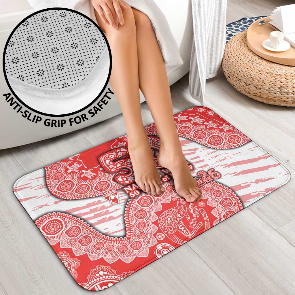 Sydney Swans NAIDOC Week 2026 Bathroom Set Australian Aboriginal Dot Art Dreamtime Pattern Style