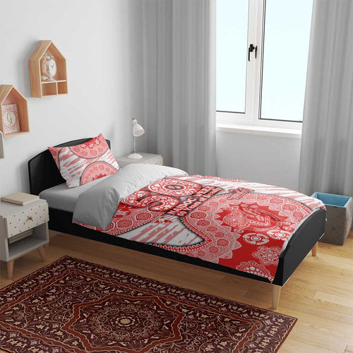 Sydney Swans NAIDOC Week 2026 Bedding Set Australian Aboriginal Dot Art Dreamtime Pattern Style