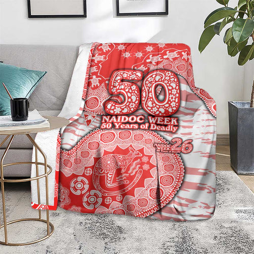 Sydney Swans NAIDOC Week 2026 Blanket Australian Aboriginal Dot Art Dreamtime Pattern Style