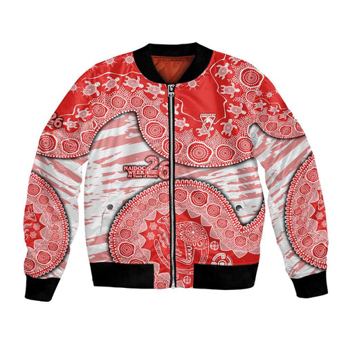 Sydney Swans NAIDOC Week 2026 Bomber Jacket Australian Aboriginal Dot Art Dreamtime Pattern Style