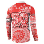 Sydney Swans NAIDOC Week 2026 Button Sweatshirt Australian Aboriginal Dot Art Dreamtime Pattern Style