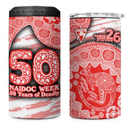 Sydney Swans NAIDOC Week 2026 4 in 1 Can Cooler Tumbler Australian Aboriginal Dot Art Dreamtime Pattern Style