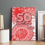 Sydney Swans NAIDOC Week 2026 Canvas Wall Art Australian Aboriginal Dot Art Dreamtime Pattern Style