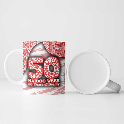 Sydney Swans NAIDOC Week 2026 Ceramic Mug Australian Aboriginal Dot Art Dreamtime Pattern Style