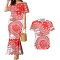 Sydney Swans NAIDOC Week 2026 Couples Matching Mermaid Dress and Hawaiian Shirt Australian Aboriginal Dot Art Dreamtime Pattern Style
