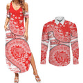 Sydney Swans NAIDOC Week 2026 Couples Matching Summer Maxi Dress and Long Sleeve Button Shirt Australian Aboriginal Dot Art Dreamtime Pattern Style
