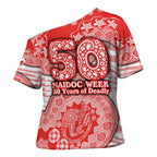 Sydney Swans NAIDOC Week 2026 Cross Shoulder Shirt Australian Aboriginal Dot Art Dreamtime Pattern Style