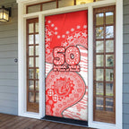 Sydney Swans NAIDOC Week 2026 Door Cover Australian Aboriginal Dot Art Dreamtime Pattern Style