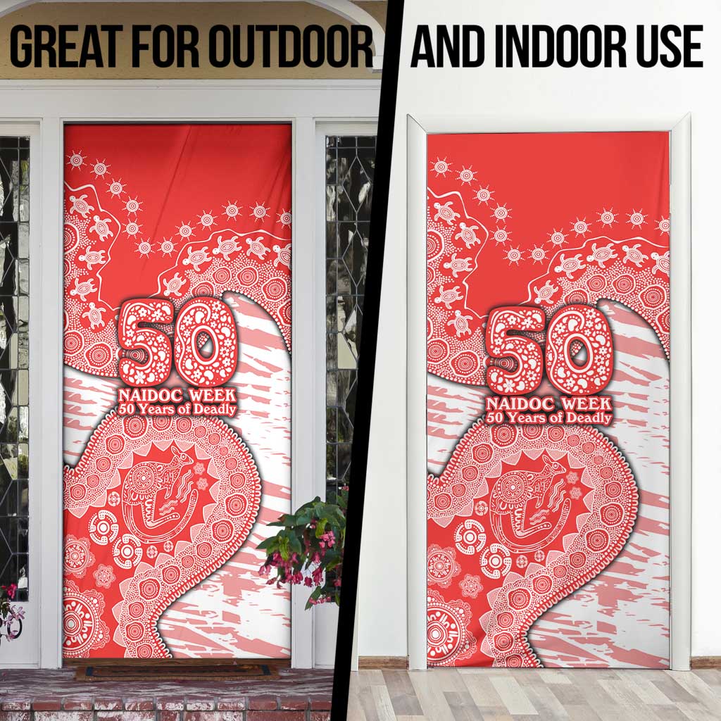Sydney Swans NAIDOC Week 2026 Door Cover Australian Aboriginal Dot Art Dreamtime Pattern Style