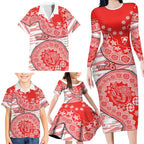 Sydney Swans NAIDOC Week 2026 Family Matching Long Sleeve Bodycon Dress and Hawaiian Shirt Australian Aboriginal Dot Art Dreamtime Pattern Style
