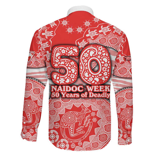 Sydney Swans NAIDOC Week 2026 Family Matching Mermaid Dress and Hawaiian Shirt Australian Aboriginal Dot Art Dreamtime Pattern Style