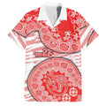 Sydney Swans NAIDOC Week 2026 Family Matching Off The Shoulder Long Sleeve Dress and Hawaiian Shirt Australian Aboriginal Dot Art Dreamtime Pattern Style