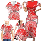 Sydney Swans NAIDOC Week 2026 Family Matching Short Sleeve Bodycon Dress and Hawaiian Shirt Australian Aboriginal Dot Art Dreamtime Pattern Style