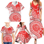 Sydney Swans NAIDOC Week 2026 Family Matching Summer Maxi Dress and Hawaiian Shirt Australian Aboriginal Dot Art Dreamtime Pattern Style