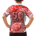 Sydney Swans NAIDOC Week 2026 Family Matching Summer Maxi Dress and Hawaiian Shirt Australian Aboriginal Dot Art Dreamtime Pattern Style