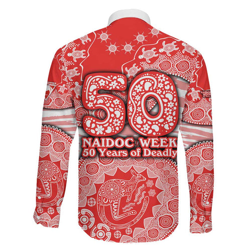 Sydney Swans NAIDOC Week 2026 Family Matching Summer Maxi Dress and Hawaiian Shirt Australian Aboriginal Dot Art Dreamtime Pattern Style