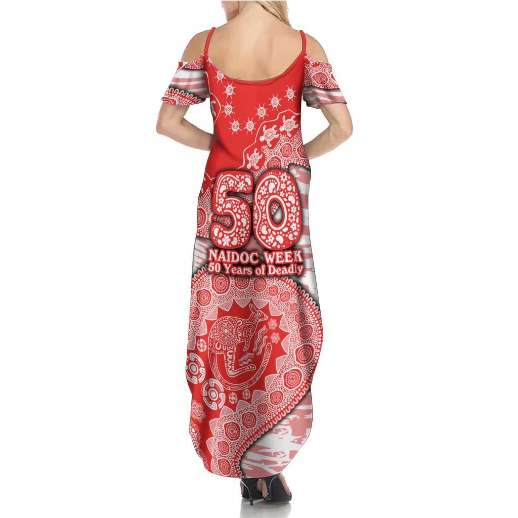Sydney Swans NAIDOC Week 2026 Family Matching Summer Maxi Dress and Hawaiian Shirt Australian Aboriginal Dot Art Dreamtime Pattern Style