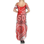 Sydney Swans NAIDOC Week 2026 Family Matching Summer Maxi Dress and Hawaiian Shirt Australian Aboriginal Dot Art Dreamtime Pattern Style