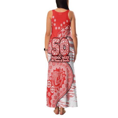 Sydney Swans NAIDOC Week 2026 Family Matching Tank Maxi Dress and Hawaiian Shirt Australian Aboriginal Dot Art Dreamtime Pattern Style