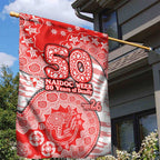 Sydney Swans NAIDOC Week 2026 Garden Flag Australian Aboriginal Dot Art Dreamtime Pattern Style